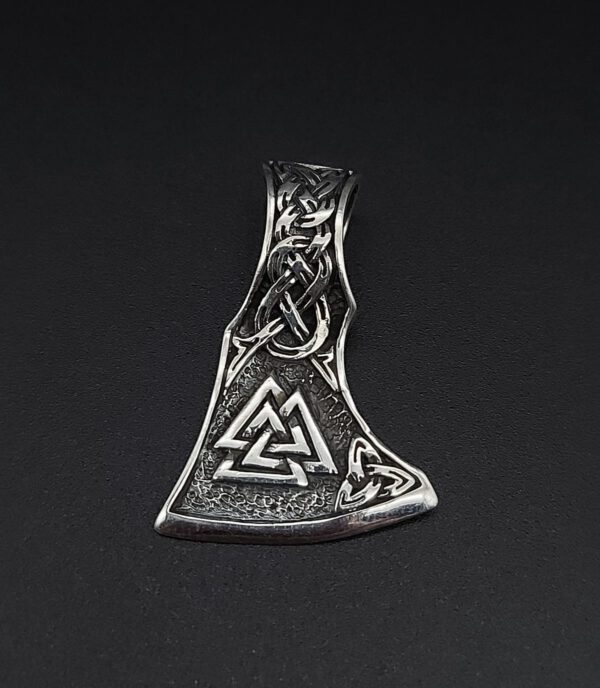 Axt Valknut Wotansknoten 9,9 Gramm Sterlingsilber 925er – Bild 2