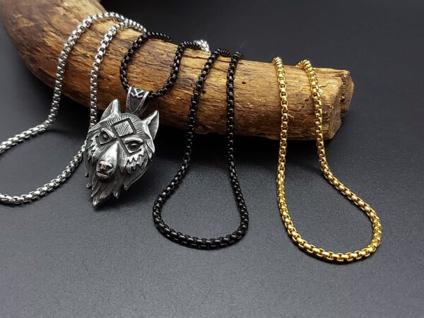 Wolfskopf mit Rune – Bild 7