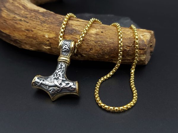 Thors Hammer Gold-Siberfarben – Bild 7