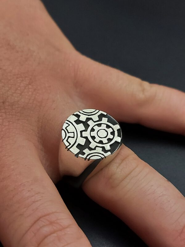 Zahnräder 925er Sterlingsilber – Bild 10