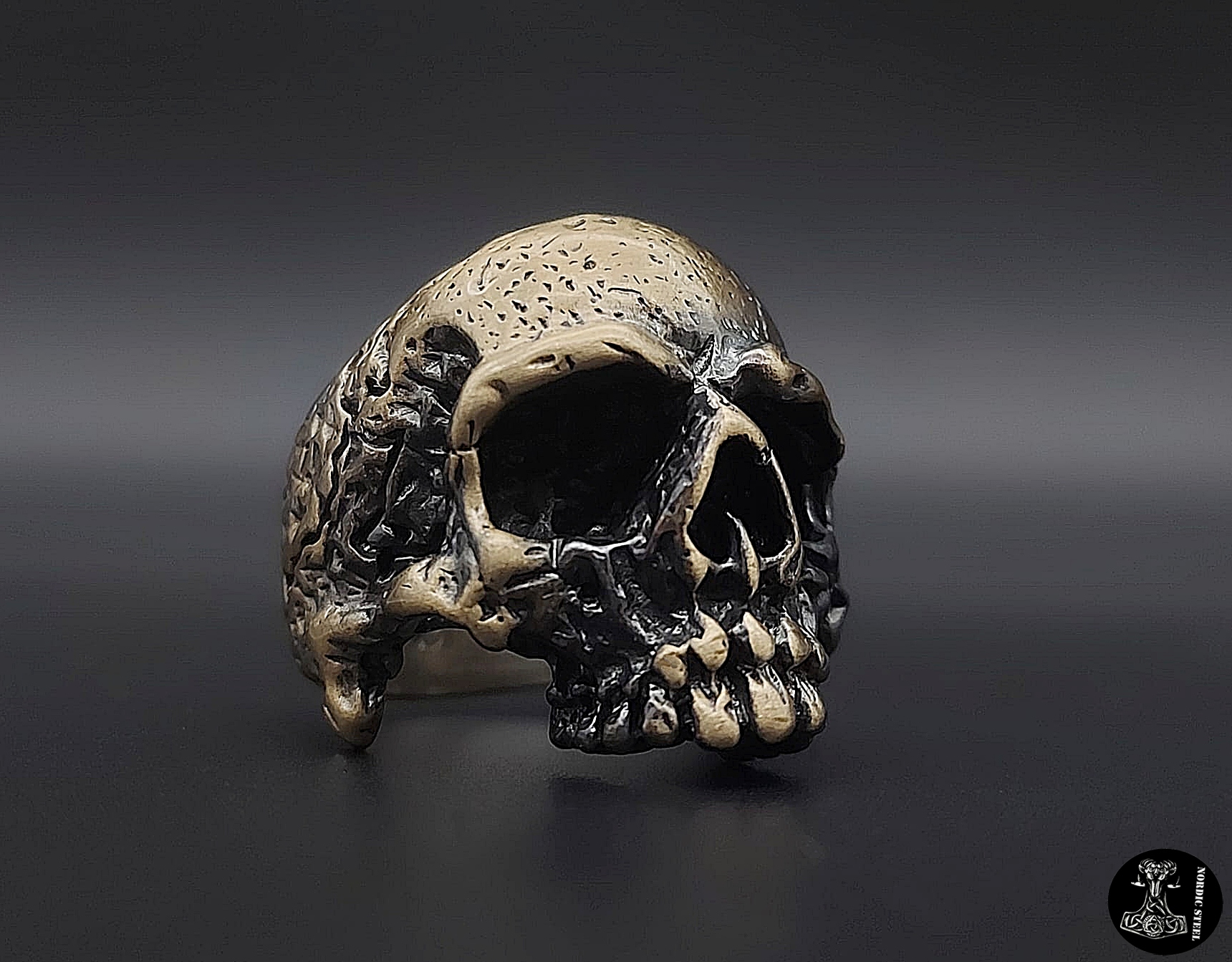 XXL Totenkopf Gold/Schwarz