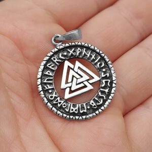 Valknut Runenschrift 6,3 Gramm Sterlingsilber 925er